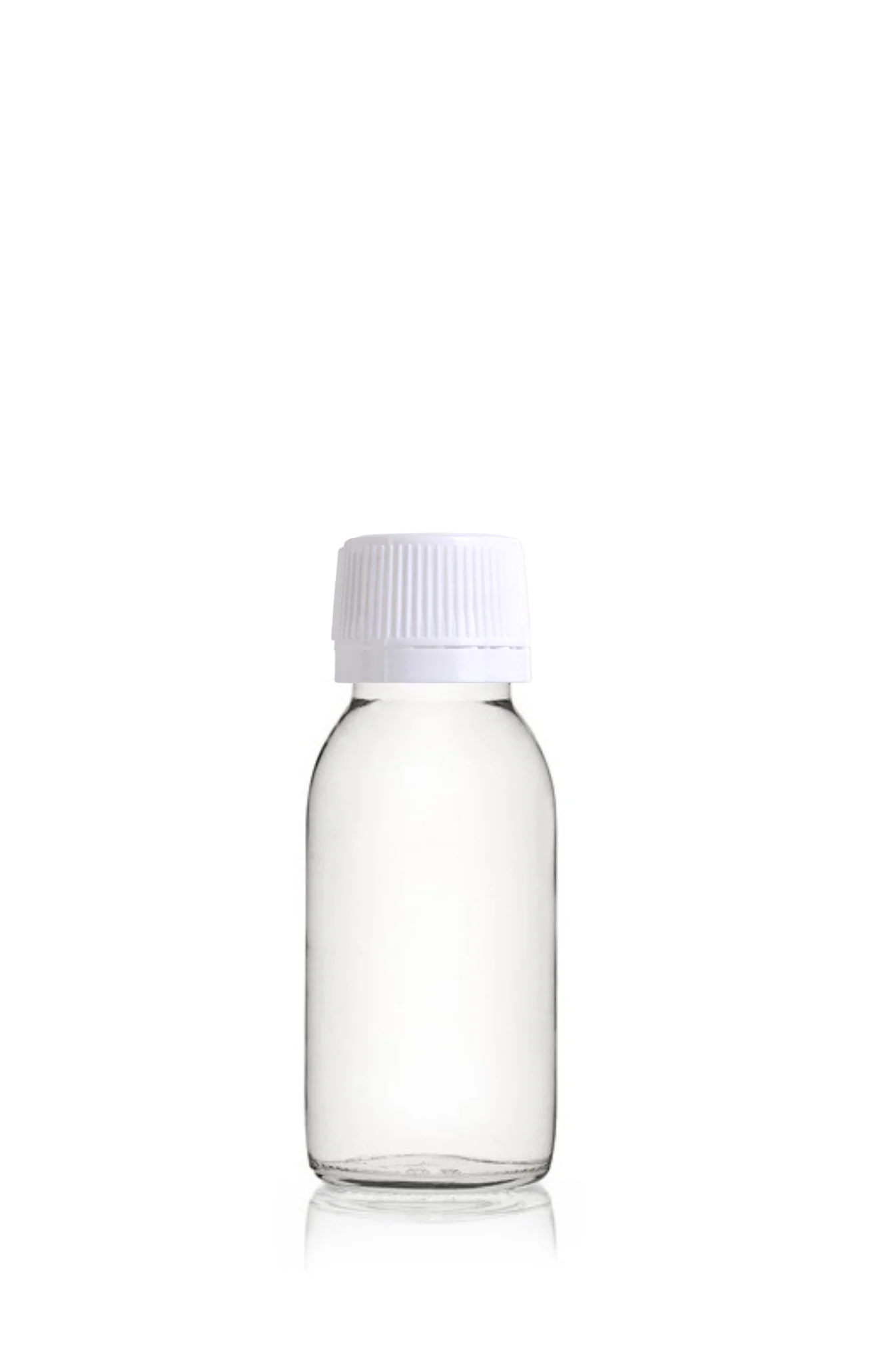 Flacon de parfum d'huile en verre vide transparent de 60 ml Flacon