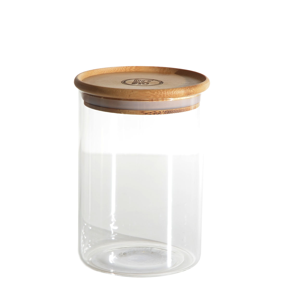 Jarre en verre 1,7 L avec couvercle en bambou - Contenant de stockage