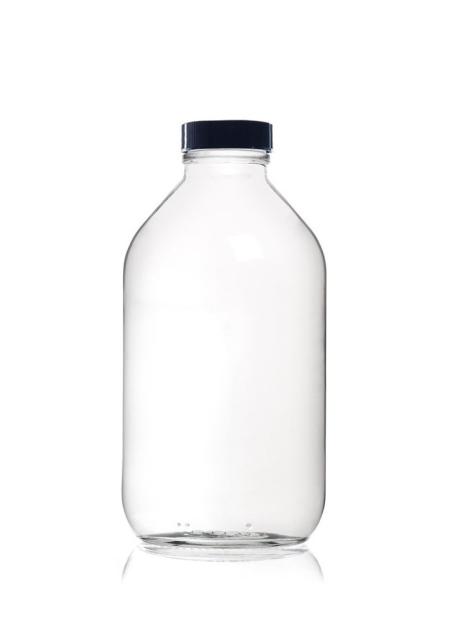 Flacon plastique, transparent 500 ml. ou 1 litre